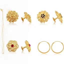 VIVASTRI Women Gold-Plated Alloy Earrings-picture-15