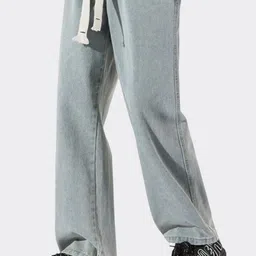 StyleCast x Revolte Men Straight Fit Mid-Rise Clean Look Light Fade Non Stretchable Jeans image 4