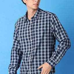 V-Mart Men Classic Opaque Checked Casual Shirt-picture-30