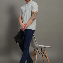 TRIUS Men Solid Polo Collar T-shirt-picture-15