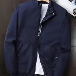 MOTREX Men Leather Jacket with Patchwork image 4