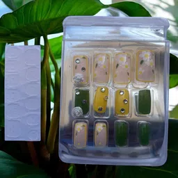 chanderkash Noble Nail Set Of 12 Long-Lasting Everlasting French Stick On Artificial Nails image 2