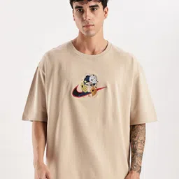 Aerio Men Oversized Embroidery Artwork T-Shirt-picture-40