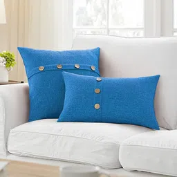 Khooti Blue Square Cushion Covers image 4