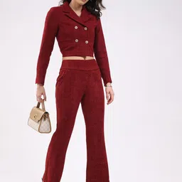 Global Republic Textured Lapel-Collar Waistcoat With Trouser Co-Ords image 3