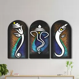 Livin'luxe Multicoloured MDF Religious Wall Paintings image 3