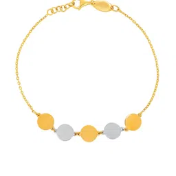 BHIMA 22K BIS Hallmark 916 Purity Yellow Gold Rhodium Round Bracelet-picture-47