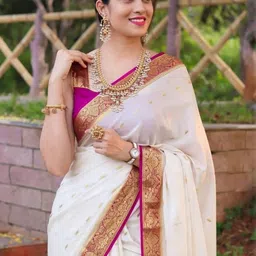 YAMUNE Woven Design Zari Art Silk Banarasi Saree image 2