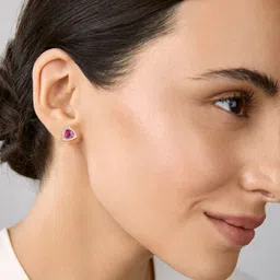 MINUTIAE Rose Gold-Plated Crystals Studded Jewellery Set-image-98