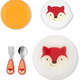 Skip Hop 5Pc White & Red Zoo Table Ready Mealtime Set-picture-32