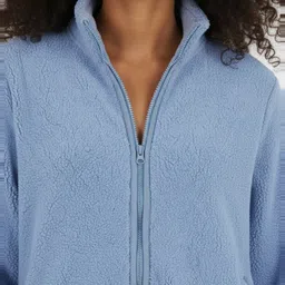 glitchez Mock Collar Sherpa Jacket image 5