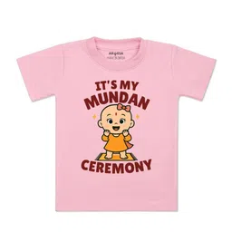 arvesa Its Mundan Ceremony Printed Kids Tshirt-picture-23