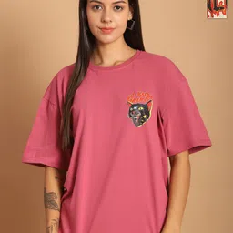 Metronaut Women Typography 2 Printed Drop-Shoulder Sleeves T-shirt-picture-35