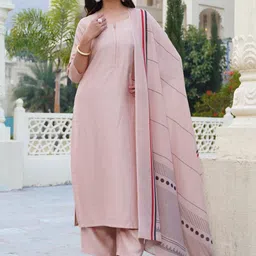 DIVASTRI Women Regular Kurta with Palazzos & With Dupatta-picture-12