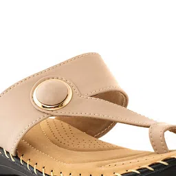 Khadims Wedge Sandals with Laser Cuts image 5