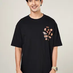 People Men Drop-Shoulder Sleeves Pockets Boxy T-shirt-image-1