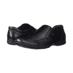Lee Cooper Men Black Solid Leather Formal Shoes-image-75