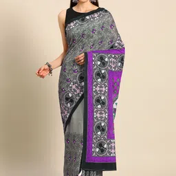 BUTA BUTI Floral Printed  Pure Cotton Saree-image-26