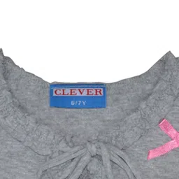 CLEVER Girls Pack Of 4 Tie Up Neck Ruffles Tops image 2