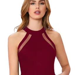 SHOPONBIT Women Solid Round Neck Fitted Top-image-48