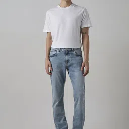 Mufti Men Relaxed Fit Mid-Rise Light Fade Embellished Stretchable Jeans image 2