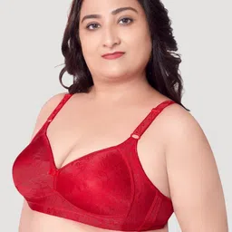 PLUMBURY Floral Bra Full Coverage Lightly Padded image 2