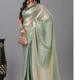 PAYAL CREATION Satin Saree image 4