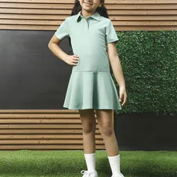 Athena Girl Fit & Flare Dress-image-64