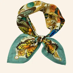 KLISHAA ART Printed Silk Scarf image 3