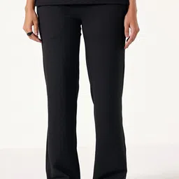 Muvazo Women Relaxed Straight Fit Trousers-image-91