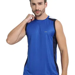 FTX Pack Of 4 Colourblocked Round Neck T-shirts image 3