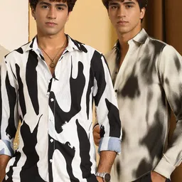 SZN Men Standard Printed Casual Shirt image 5