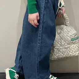 LULU & SKY Girls Wide Leg High-Rise Highly Distressed Jeans image 2