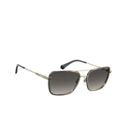 Polaroid Men Full Rim Polaroid UV Protected Rectangle Sunglasses 202919RHL56LB-picture-39