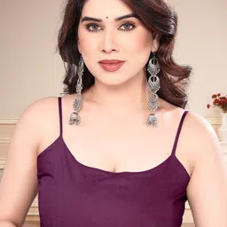 MAGNEITTA Ombre Dyed Pure Chiffon Saree image 4