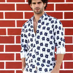 Campus Sutra Men Comfort Opaque Printed Casual Shirt-image-49