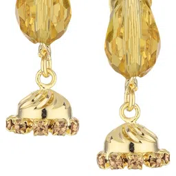 FirstBlush Cubic Zirconia Studded Dome Shaped Jhumkas image 2
