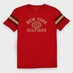 Tommy Hilfiger Boys Brand Logo Printed Round neck T-shirt-picture-24