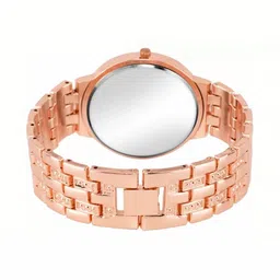 SZN Women Dial & Stainless Steel Straps Analogue Watch Geneva Rose Gold33328966 image 3