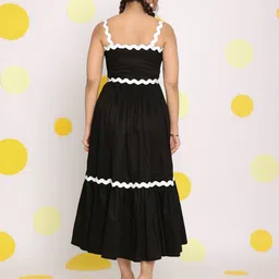 KAORI BY SHREYA AGARWAL Women Fit & Flare Midi Dress image 4