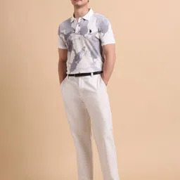 U.S. Polo Assn. Denim Co. Graphic Printed Polo Collar Pure Cotton Muscle Fit T-shirt image 5