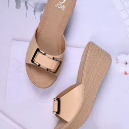 Jove Women Open Toe Wedge Heel Sandals-image-13