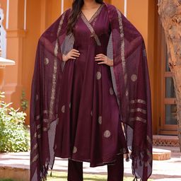 Moda Rapido Women Printed Kurta with Trousers & Dupatta-picture-38