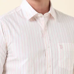 U.S. Polo Assn. Men Tailored Fit Opaque Striped Casual Shirt image 3