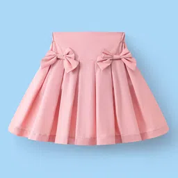 Mark & Mia Girls PleatedWith Bow Applique Flared Knee Length Skirt-picture-11