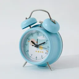 Kuber Industries Blue Contemporary Round Shaped Alarm Clock image 3