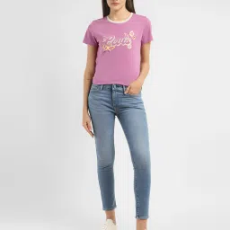 levi's Women's 711 Blue Skinny Fit Mid Rise Jeans image 2