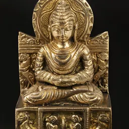 Exotic India Gold-Toned Buddha Idol Showpiece-picture-10
