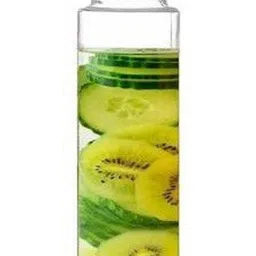 1ST TIME 6 Transparent Glass Solid Water Bottle image 2