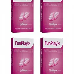 Truenative Set Of 4 Funplay Bubble Gum Dotted Condom- 3 Units Each-image-7